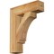 Ekena Millwork Imperial Block Rough Sawn Bracket, Western Red Cedar, 4"W x 16"D x 20"H BKT04X16X20IMP05RWR - alternate 1